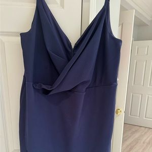 Betsy Johnson 22W navy dress with fringe